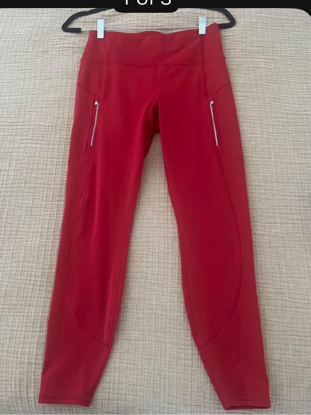 Athleta Rainier fleece lined legging Clover Berry medium